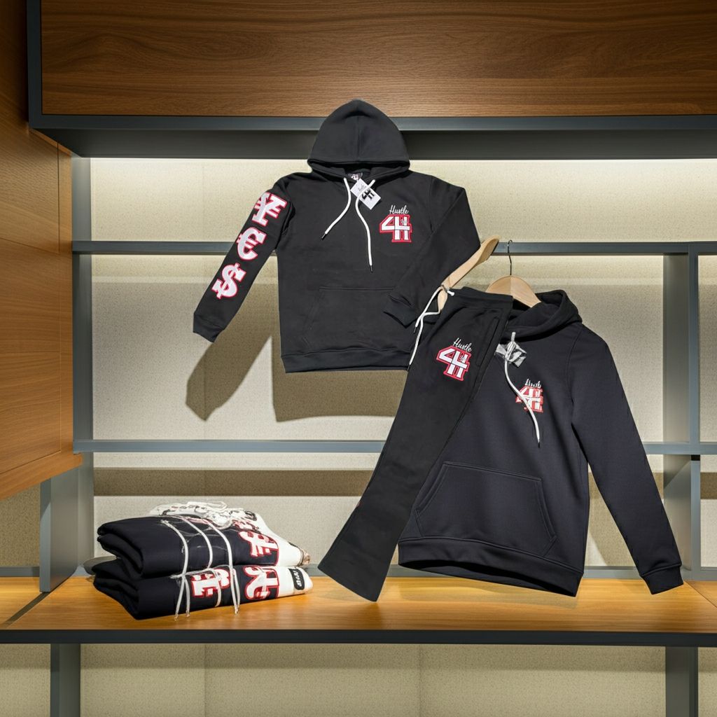 “Hustle4life“ Hoodie Set